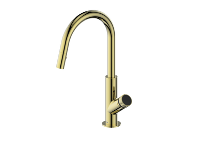 Vogt Mond 16" Kitchen Faucet in Brushed Gold, KF.16M1.1504.BG