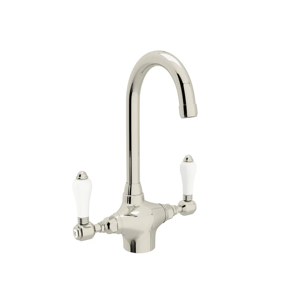 Rohl Acqui Two Handle Bar/Food Prep Kitchen Faucet With Porcelain Lever Handles - A1667LP-2
