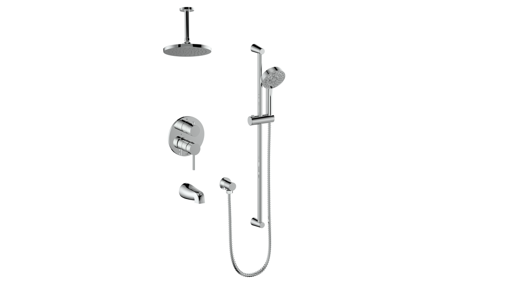 Vogt Wörgl 3-Way Pressure Balanced Shower System Trim Only - TM.OR.310.310.CC