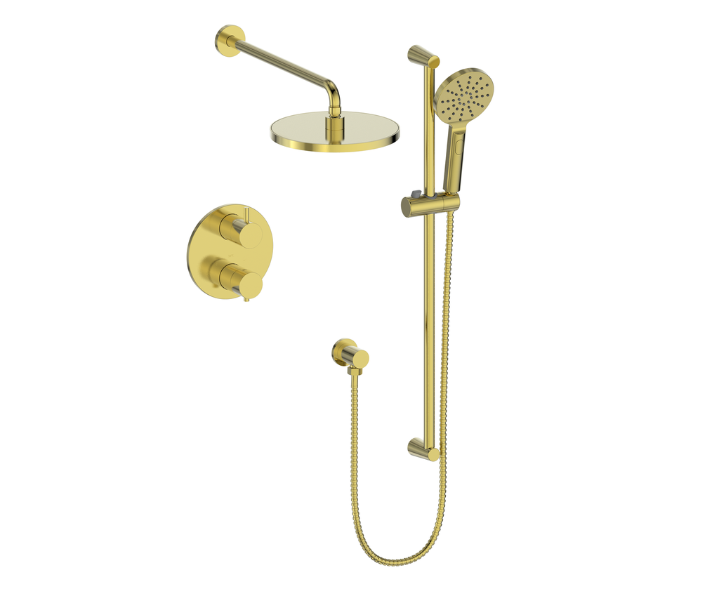 Vogt Wörgl 2-Way Thermostatic Shower System With Rough-In Valve - SET.OR.220.220