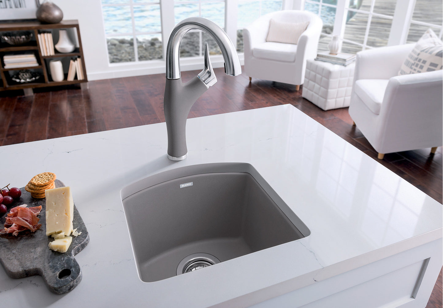 Blanco Diamond Mini Silgranit Dual Mount Kitchen Sink