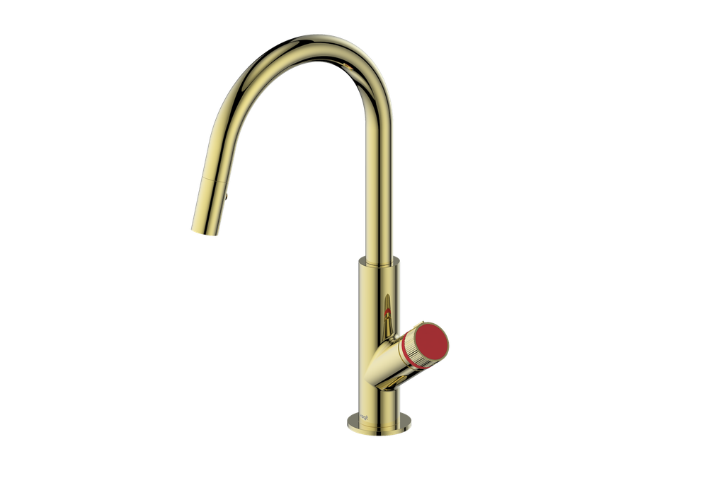 Vogt Mond 16" Kitchen Faucet in Brushed Gold, KF.16M1.1504.BG