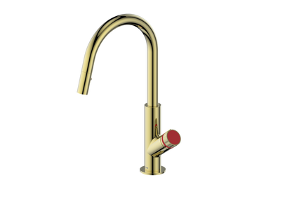 Vogt Mond 16" Kitchen Faucet in Brushed Gold, KF.16M1.1504.BG