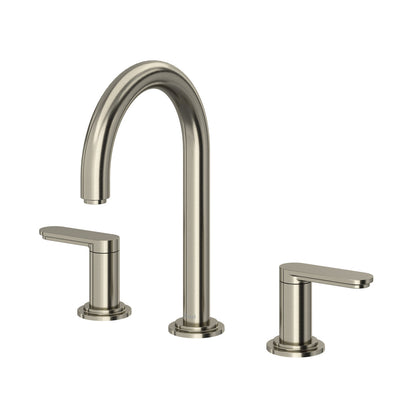 Riobel Arca Widespread Lavatory Faucet With C-Spout & Push Drain