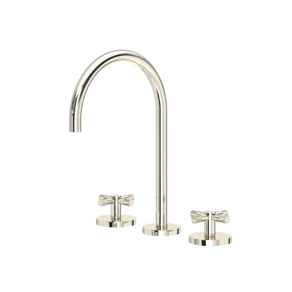 Rohl Amahle Widespread Lavatory Faucet With C-Spout & Cross Handles - AM08D3XM
