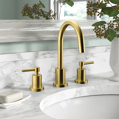 Kodaen Elegante Three Holes Widespread Bathroom Faucet
