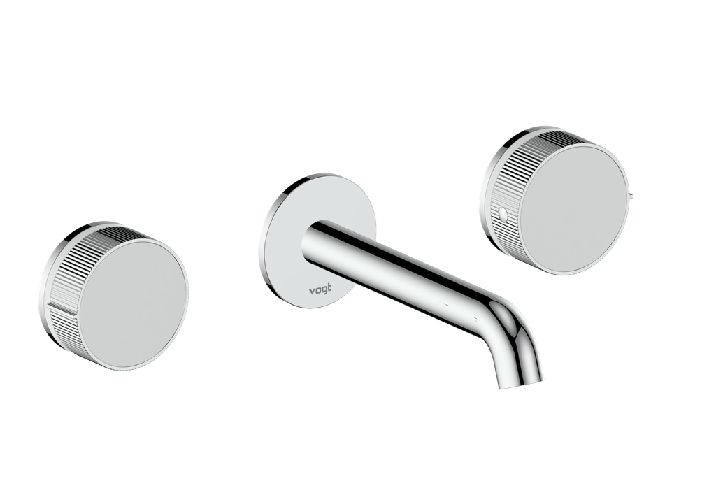 Vogt Mond 8" C.C. Wall-Mount Lavatory Faucet in Chrome, Trim Only