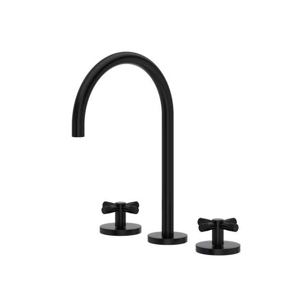 Rohl Amahle Widespread Lavatory Faucet With C-Spout & Cross Handles - AM08D3XM