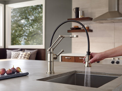 Brizo Artesso Single Handle Articulating Kitchen Faucet
