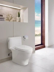 TOTO Nexus Elongated One-Piece Toilet, 1.28 GPF Universal Height, Washlet+ Connection