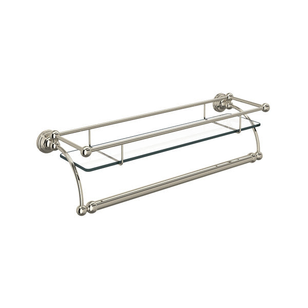 Perrin & Rowe Edwardian Wall Mount Glass Vanity Shelf