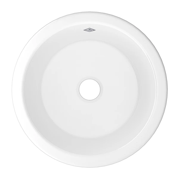 Shaws Lancaster 18" Single Bowl Round Bar/Food Prep Fireclay Kitchen Sink - UM1807