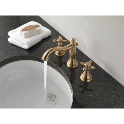 Delta Cassidy Metal Cross Handle Kit for Deck Mount Bathroom & Bidet - H295