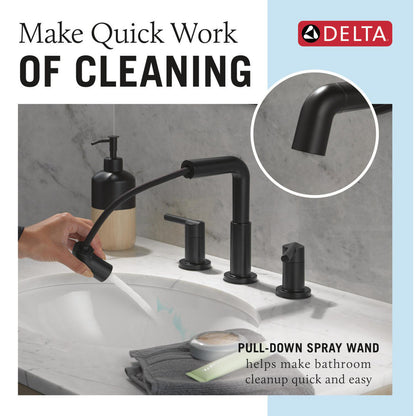 Delta Nicoli Two Handle Widespread Pull-Down Bathroom Faucet