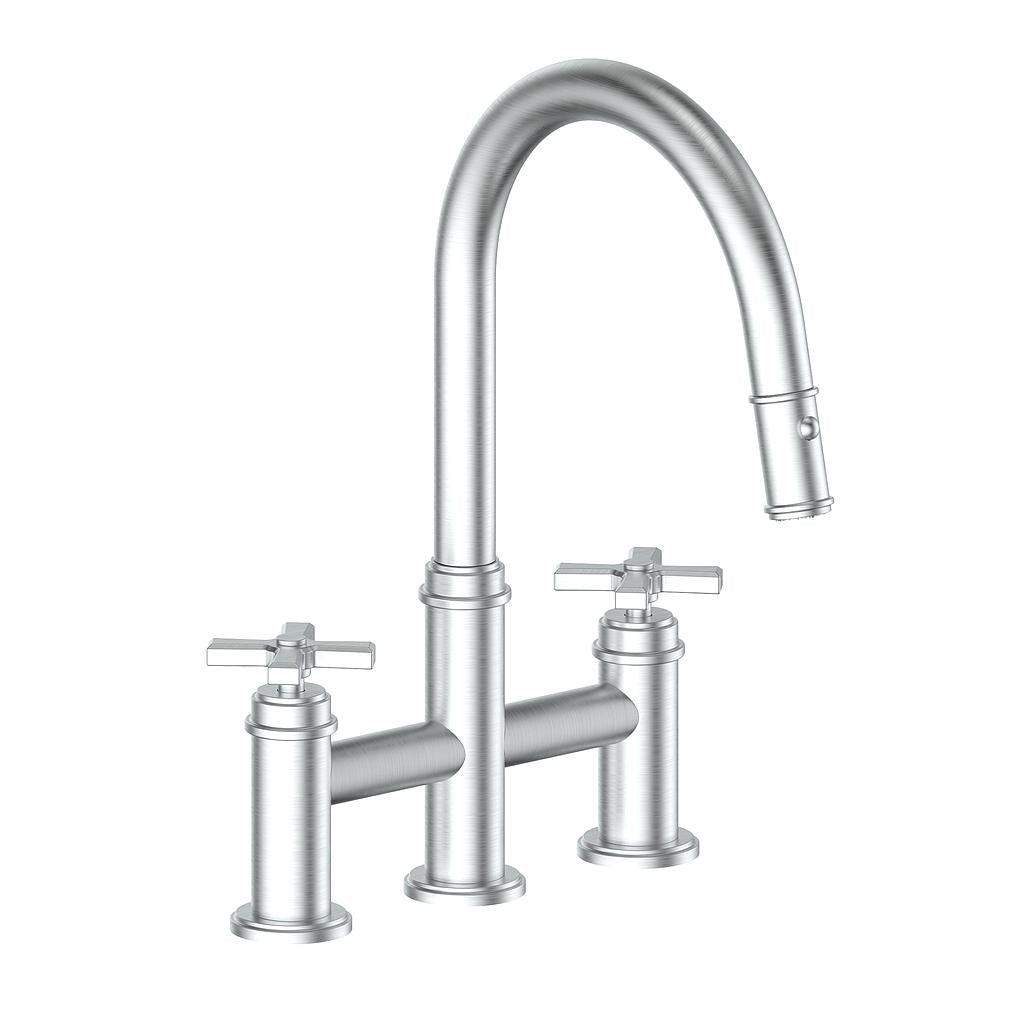 Vogt Zehn Bridge Kitchen Faucet, KF.17ZN.1412 With 4-Spoke Handle
