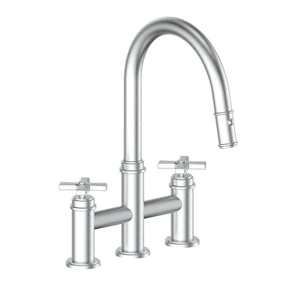 Vogt Zehn Bridge Kitchen Faucet, KF.17ZN.1412 With 4-Spoke Handle