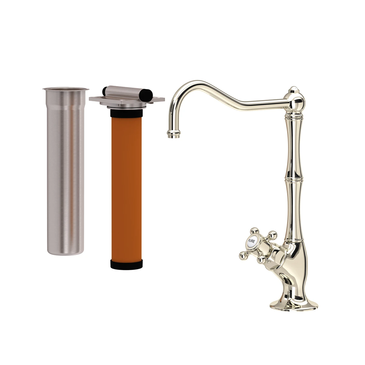 Rohl Acqui Filter Kitchen Faucet Kit Cross Handles - AKIT1435XM-2