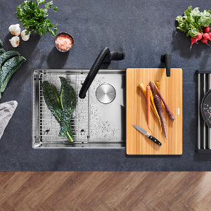 Blanco Ash Compound Cutting Board for Quatrus R0 & R15 - 406345