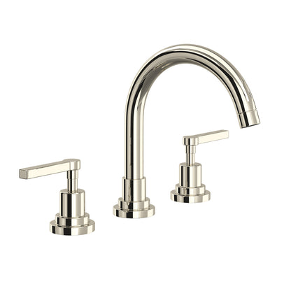 Rohl Lombardia Widespread Lavatory Faucet With C-Spout & Lever Handles - A2228LM-2