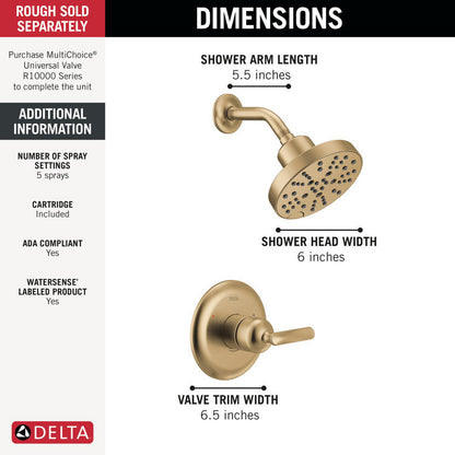 Delta T14245 Bonacci 14 Series Shower Trim