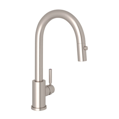 Perrin & Rowe Holborn Pulldown Bar And Food Prep Faucet With Metal Lever Handle
