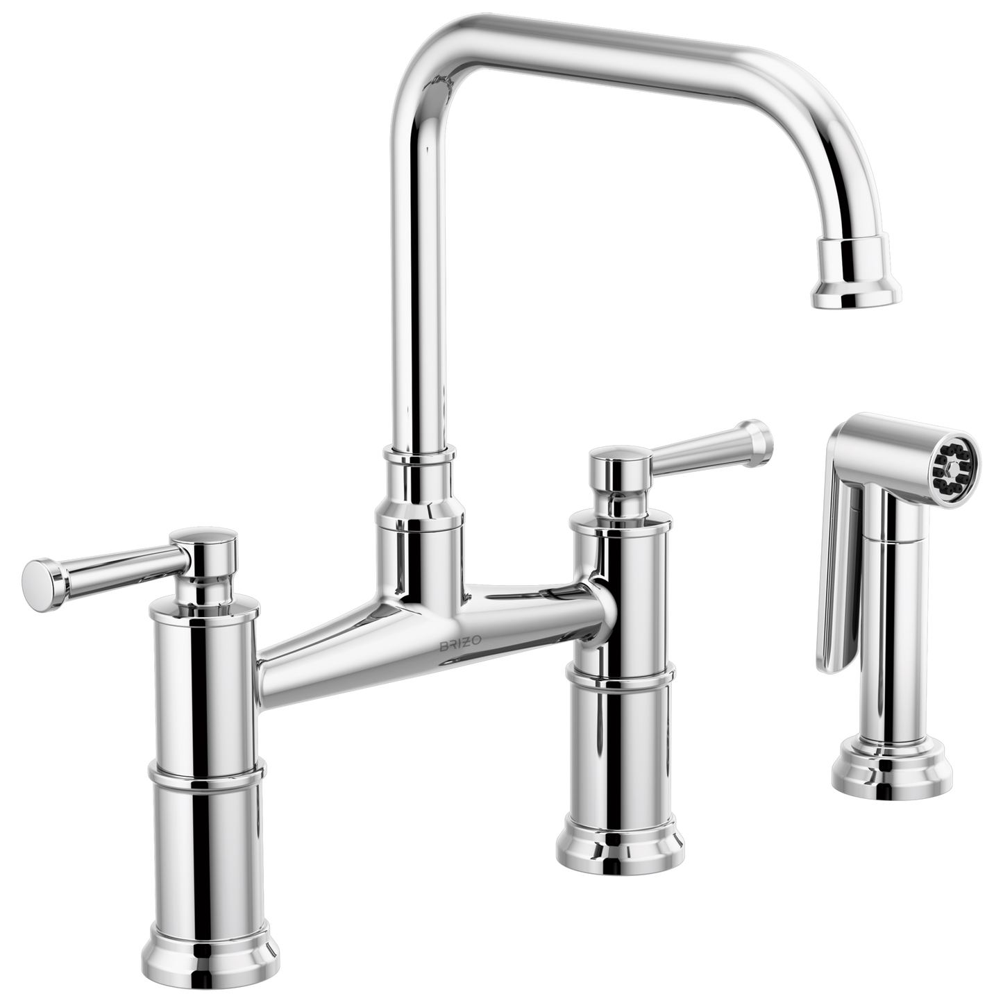 Brizo Artesso Bridge Faucet With Side Sprayer - 62525LF