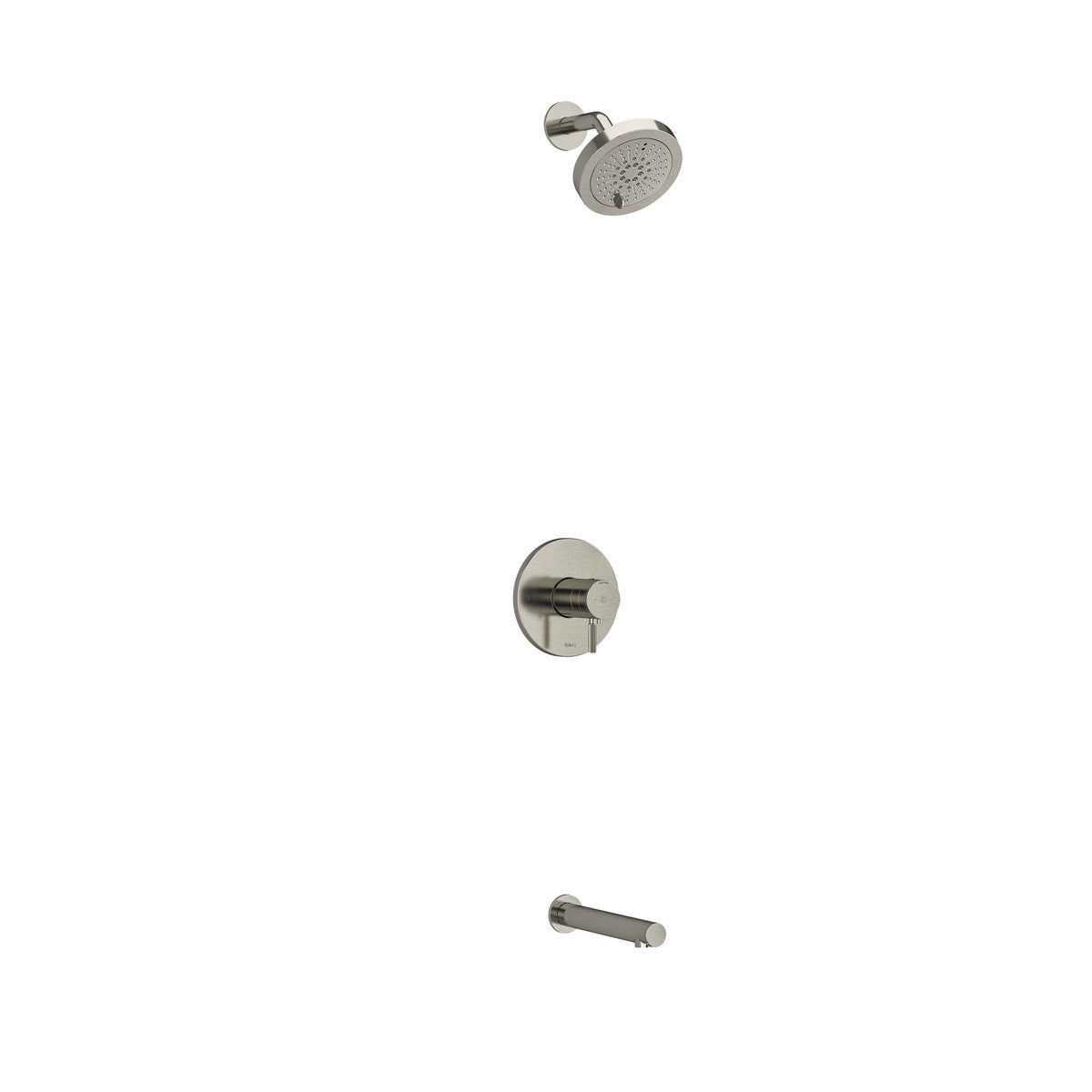 Riobel Riu Shower Kit 4744 With Rough-In Valve, Knurled Handles - KIT4744RUTMKN