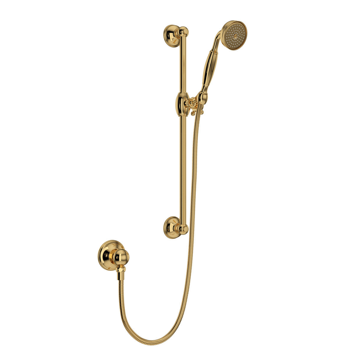 Rohl Handshower Set With 22" Slide Bar And Single Function Handshower - 1301E