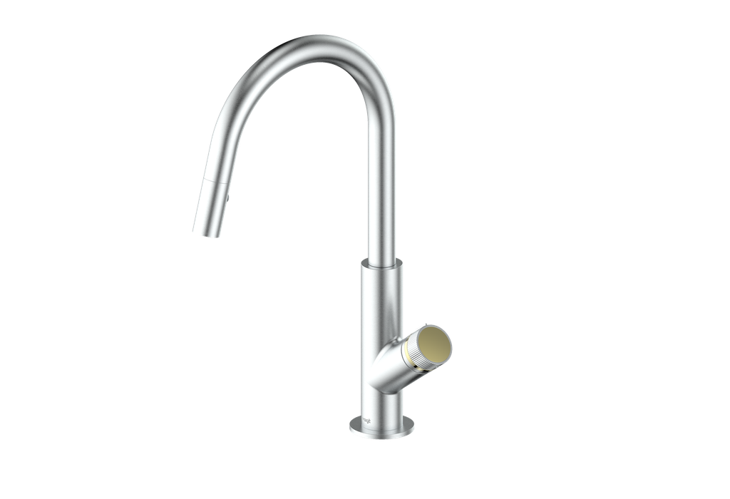 Vogt Mond 16" Kitchen Faucet in Stainless Steel, KF.16M1.1504.SS
