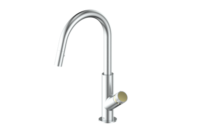 Vogt Mond 16" Kitchen Faucet in Stainless Steel, KF.16M1.1504.SS