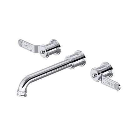 Perrin & Rowe Armstrong Wall Mount Lavatory Faucet Trim Only - Lever Handle