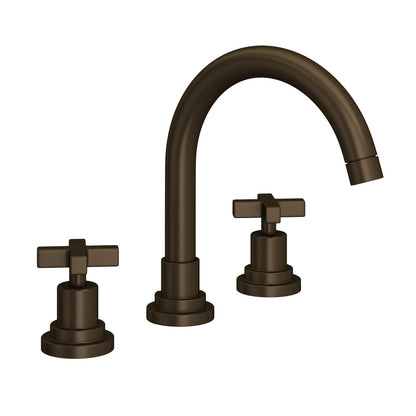 Rohl Lombardia Widespread Lavatory Faucet With C-Spout & Cross Handles - A2228XM-2