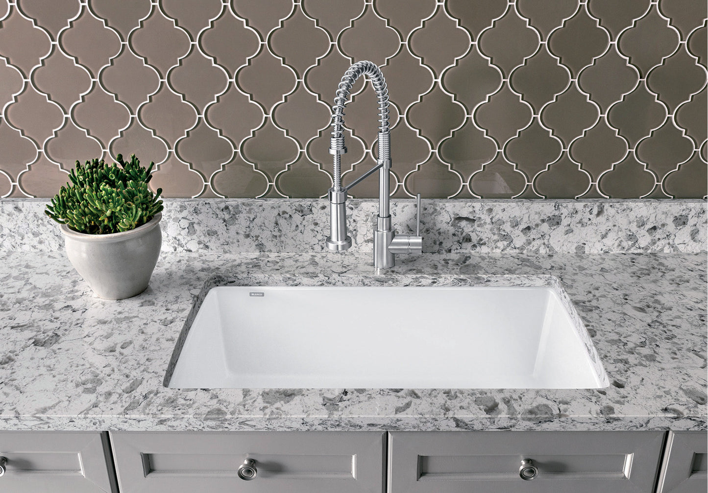 Blanco Diamond U Super Single Silgranit Undermount Kitchen Sink