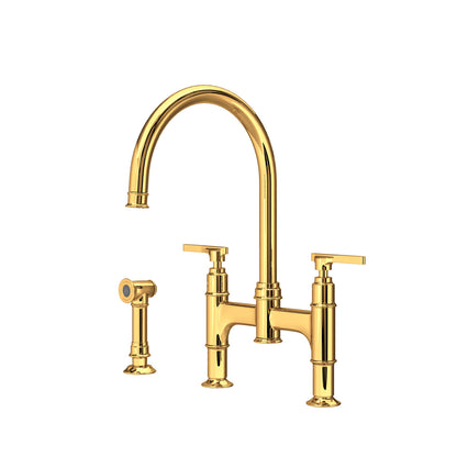 Perrin & Rowe Southbank Bridge Kitchen Faucet With Side Spray