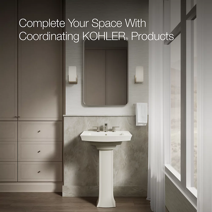 Kohler Archer 24" Rectangular Pedestal Bathroom Sink