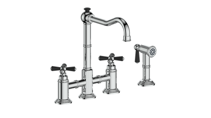 Vogt Carinthia Bridge Kitchen Faucet With Side Spray