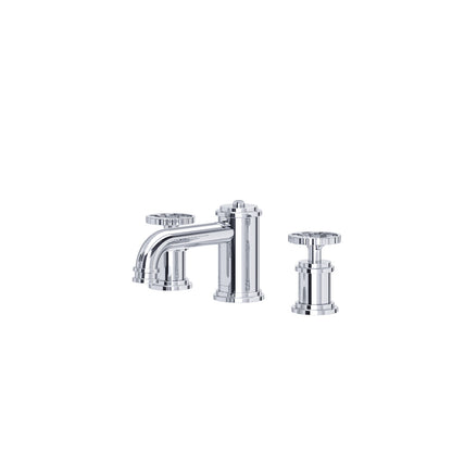 Perrin & Rowe Armstrong Widespread Bathroom Faucet With Low Spout - Wheel Handle