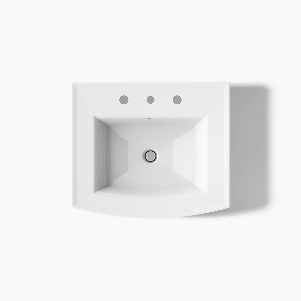 Kohler Archer 24" Rectangular Pedestal Bathroom Sink