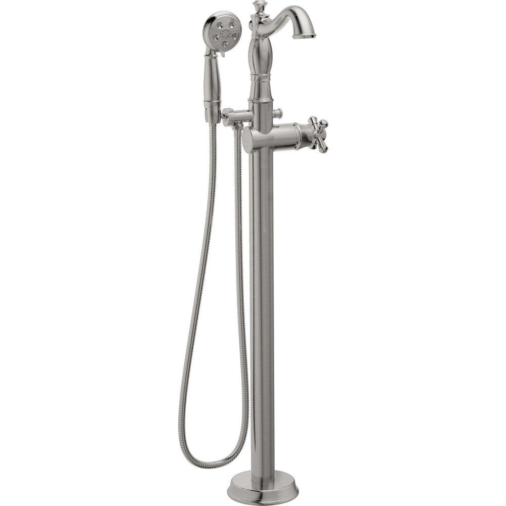 Delta T4797 Cassidy Floor Mount Tub Filler Trim with Hand Shower - Less Handle