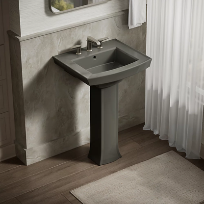 Kohler Archer 24" Rectangular Pedestal Bathroom Sink