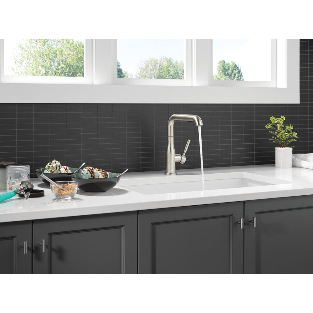 Delta Almari Single Handle Pull-Out Kitchen Faucet