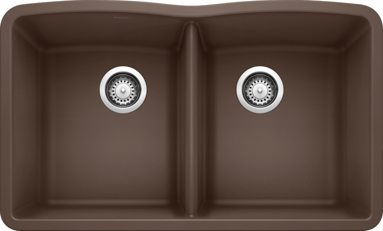 Blanco Diamond U 2 Double Bowl Silgranit Undermount Kitchen Sink
