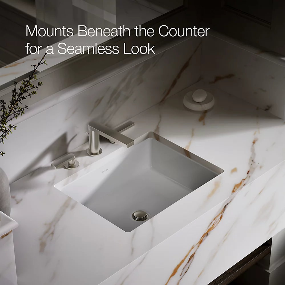Kohler Verticyl 19-3/4" Rectangular Undermount Bathroom Sink - K-2882