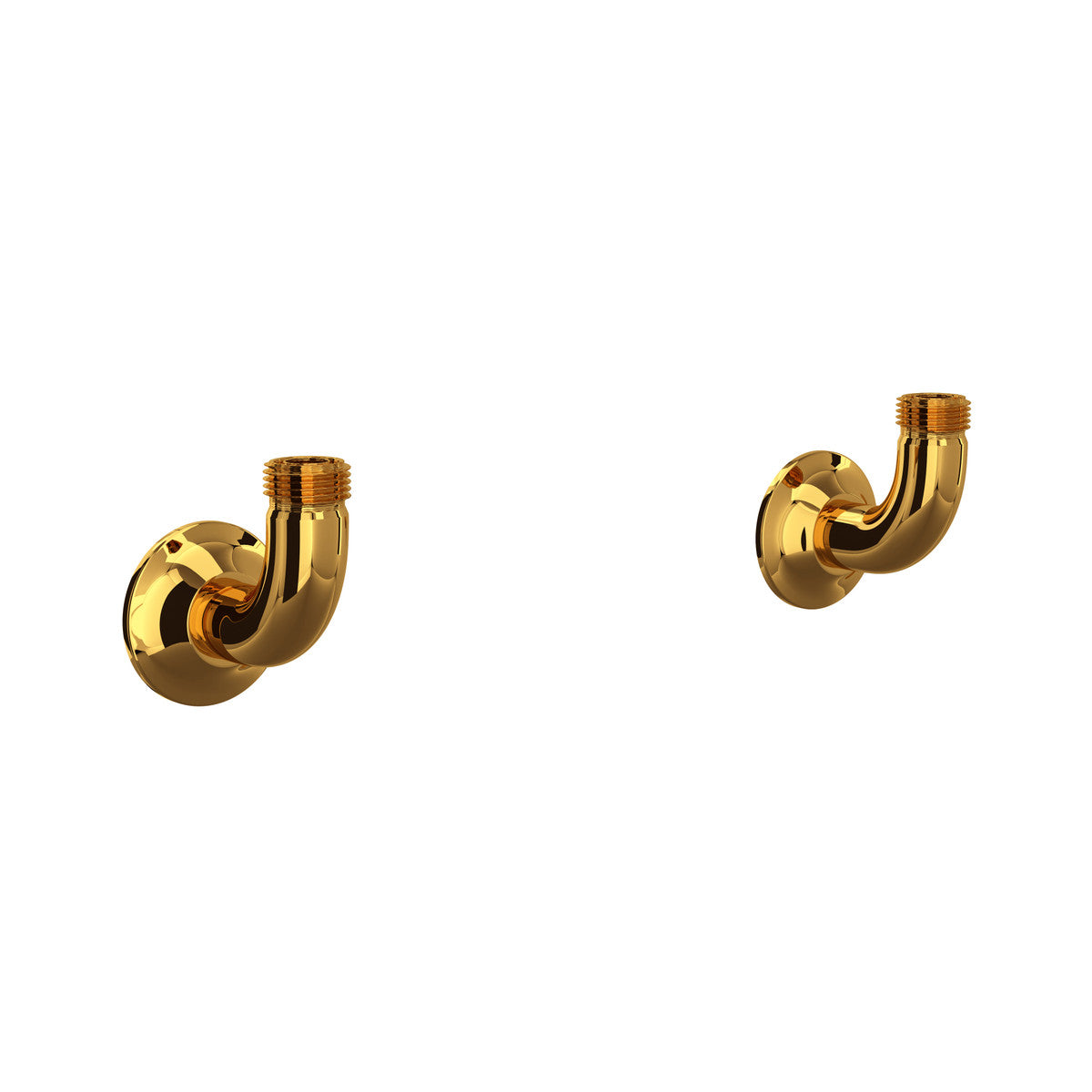 Perrin & Rowe Georgian Era Bridge Kitchen Faucet Wall Unions - U.6792