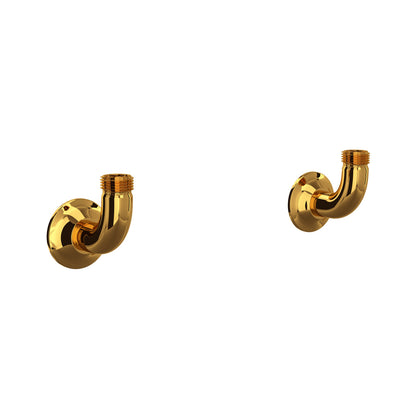 Perrin & Rowe Georgian Era Bridge Kitchen Faucet Wall Unions - U.6792