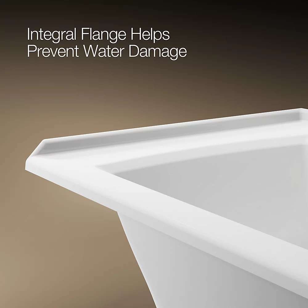 Kohler Archer 60" x 30" Alcove Bath, Right Drain
