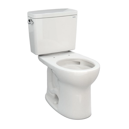TOTO Drake Two-piece Toilet - 1.28 GPF Round Universal Height Less Seat