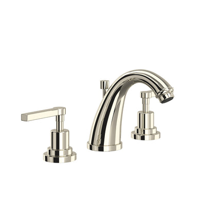 Rohl Lombardia Widespread Lavatory Faucet With C-Spout & Lever Handles - A1208LM-2