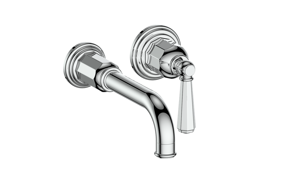 Vogt Carinthia 8" C.C. Wall Mount Single Handle Lavatory Faucet With Rough-In Valve - BF.CX.1410
