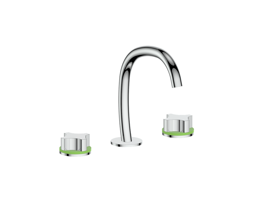 Vogt Mond 8" C.C. Lavatory Faucet With Pop-Up Drain - Crescent Handle - BF.M2.1331